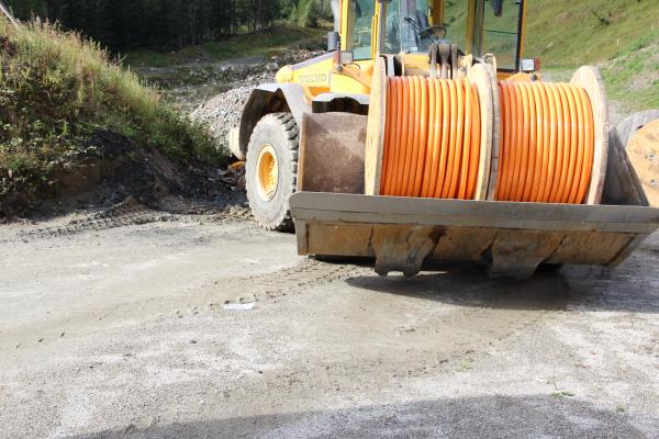 Livraison de câbles pour la construction de tunnels